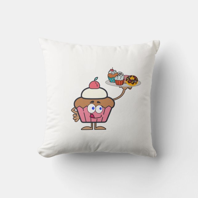 Cupcake Süßigkeiten Ihr Tag Kissen (Vorderseite)