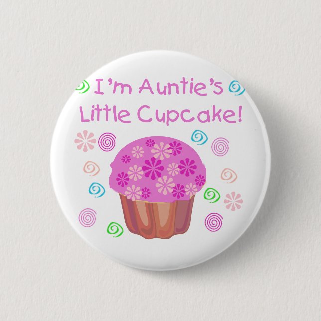 Cupcake Tante Button (Vorderseite)