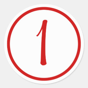 Cupcake Topper Sticker mit Nummer