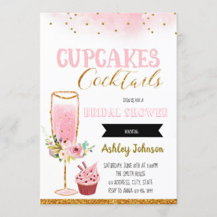 Cupcake und Cocktails Party Einladung