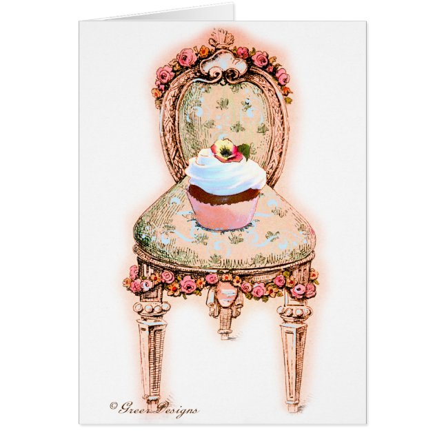 Cupcake und Vintage Stühle (Vorne)
