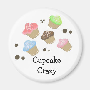 Cupcake Verrückt Magnet