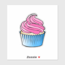 Cupcake Vinyl Sticker