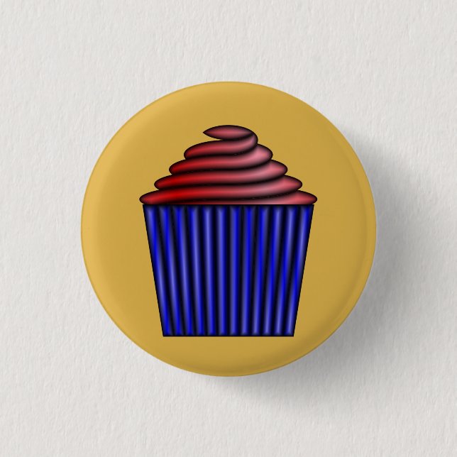 Cupcake von Kenneth Yoncich Button (Vorderseite)