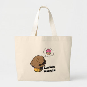 Cupcake Wannabe Muffin Jumbo Stoffbeutel