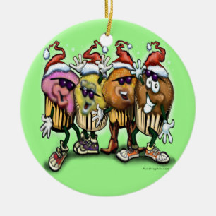 CupCake Weihnachten Keramikornament