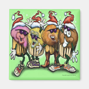 CupCake Weihnachten Magnet