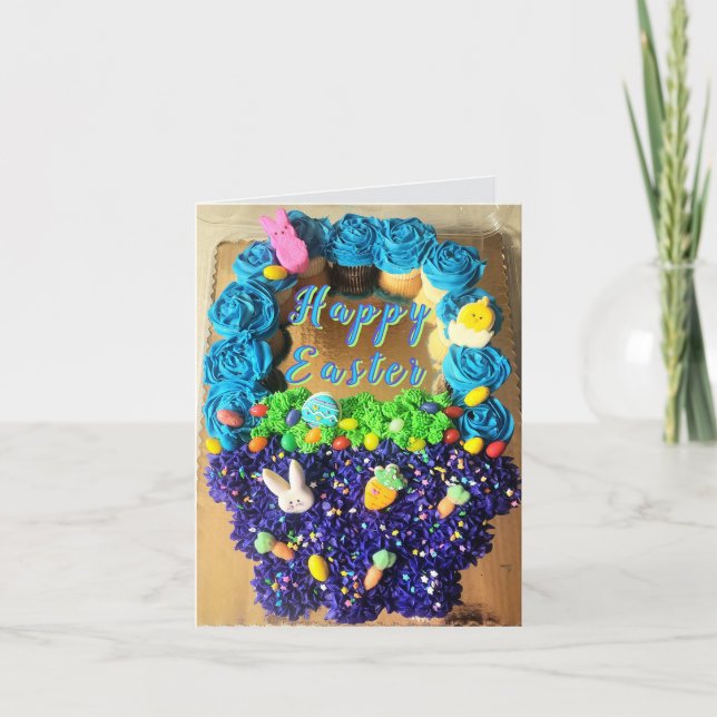 Cupcake, Zuckerguss, Cookies & Candy Ostercard Dankeskarte (Vorderseite)