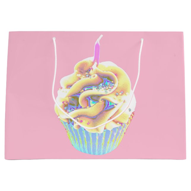 Cupcake zum Feiern Große Geschenktüte (Vorderseite)