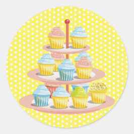Cupcakes Bäckerei Konditorei Business Runder Aufkleber