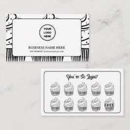 Cupcakes Bakery Coffee Shop Rewards Point Treuekarte