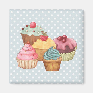 Cupcakes Cakes Konditorei Magnet
