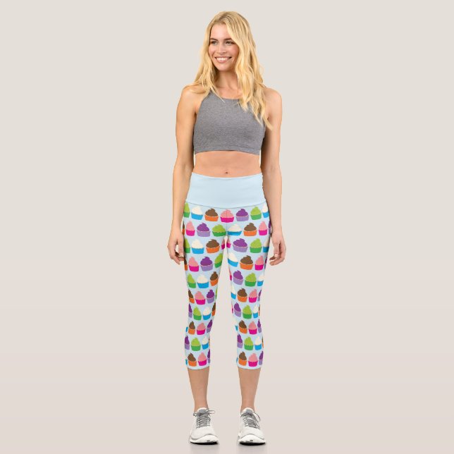 Cupcakes - Capri Leggings (Vorderseite)
