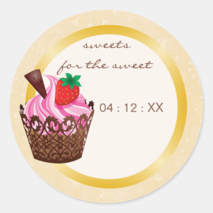 Cupcakes & Cocktails Stickers Party Favoriser - mi