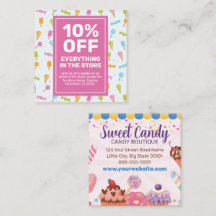 Cupcakes Discount Coupon Card