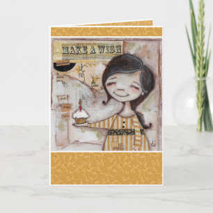 Cupcakes et Voeux - Carte d'anniversaire