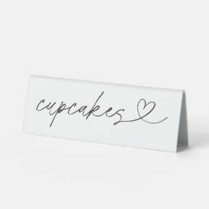 Cupcakes-Etikett für Hochzeitsfeier - Acryl-Schild Tischaufsteller