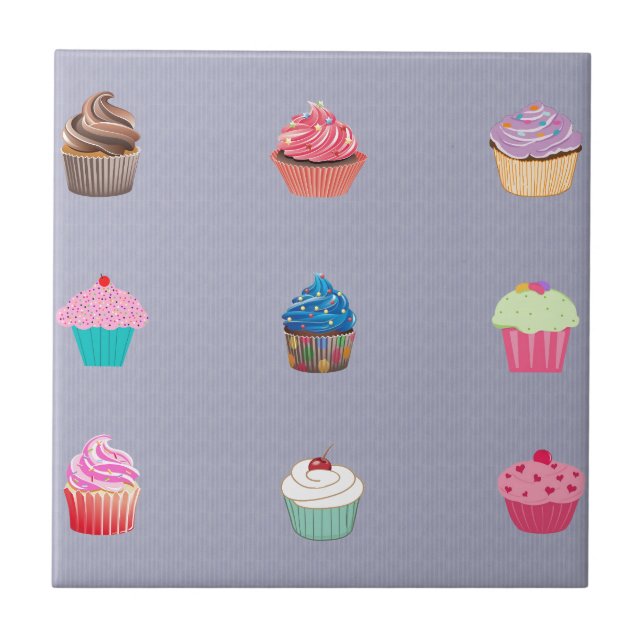 Cupcakes Fliese (Vorderseite)