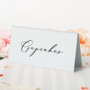 Cupcakes Food Label Wedding Party Zelt Signatur Tischaufsteller
