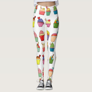 Cupcakes Fun Design l Fashion farbenfroh Weiß Leggings