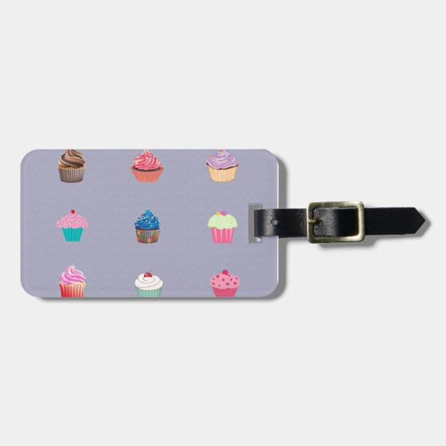 Cupcakes Gepäckanhänger (Vorderseite horizontal)