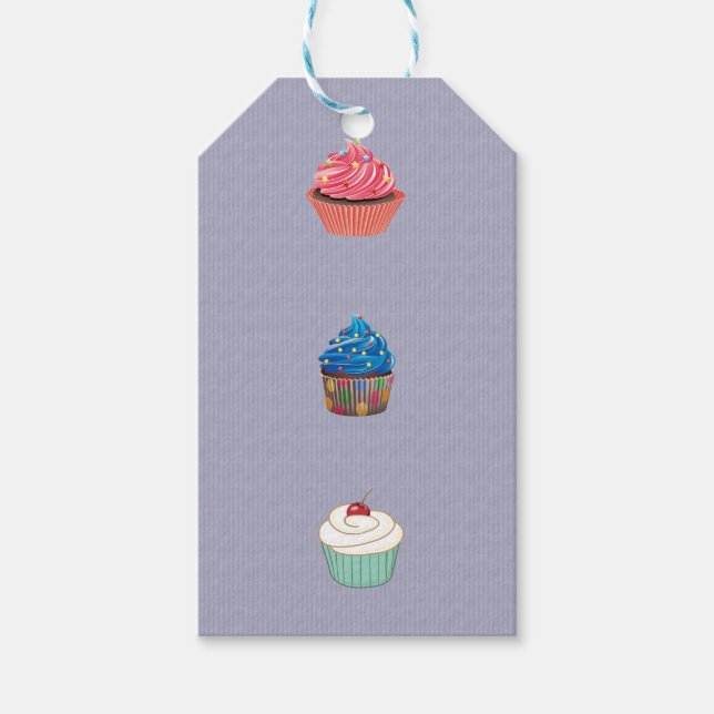 Cupcakes Geschenkanhänger (Vorderseite)