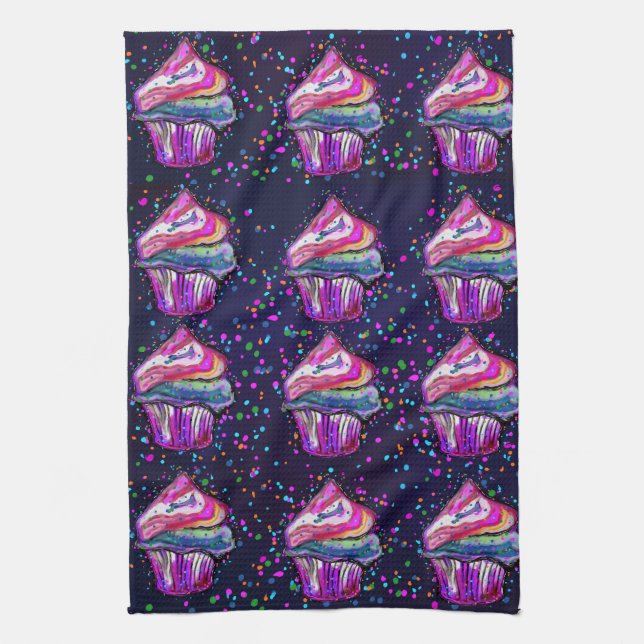 Cupcakes Geschirrtuch (Vertikal)