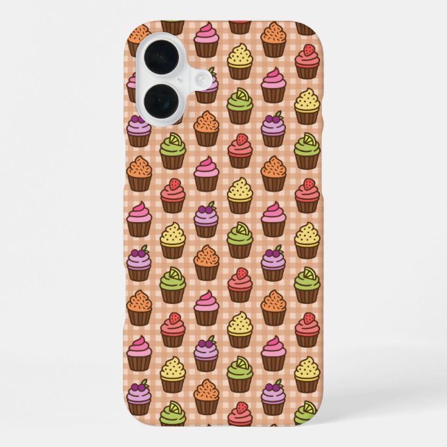 Cupcakes iPhone 16 Plus Hülle (Rückseite)