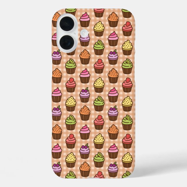 Cupcakes iPhone 16 Plus Hülle (Rückseite)