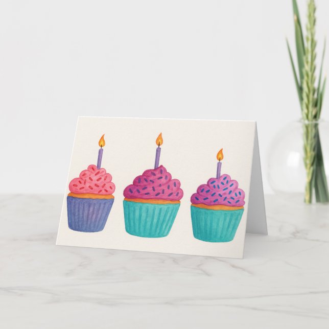 Cupcakes Karte (Vorderseite)