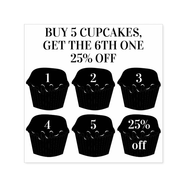 Cupcakes Kaufen Five Get One Punches Bäckerei Loya Permastempel (Design)