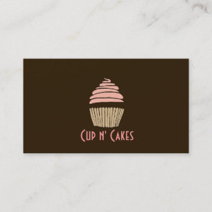 Cupcakes, Kuchen, Lebensmittel, Catering, Bäckerei Visitenkarte