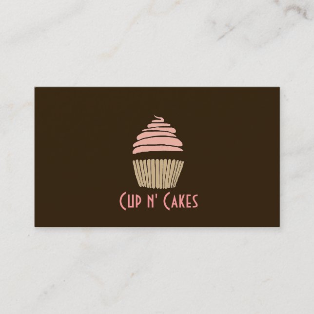 Cupcakes, Kuchen, Lebensmittel, Catering, Bäckerei Visitenkarte (Vorderseite)