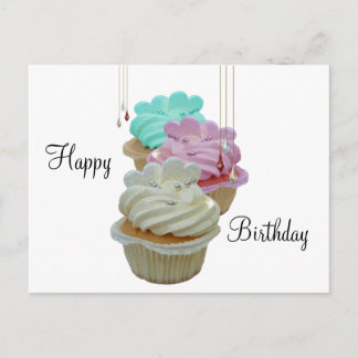 Cupcakes mit Bling! Postkarte