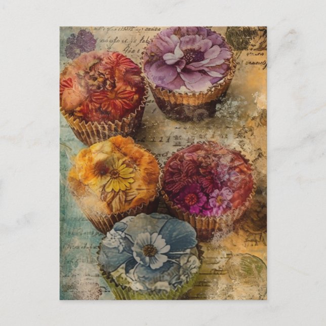 Cupcakes Postkarte (Vorderseite)