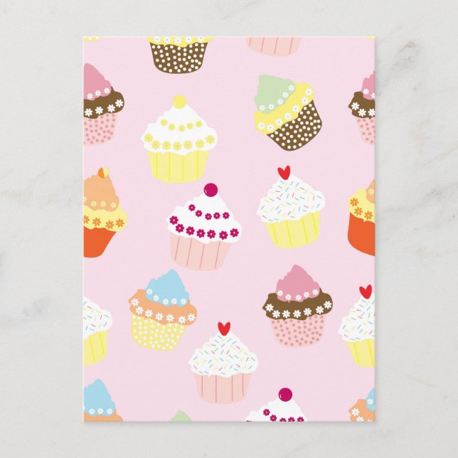 Cupcakes Postkarte (Vorderseite)