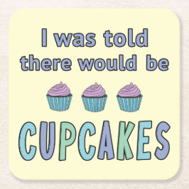 Cupcakes Rechteckiger Pappuntersetzer