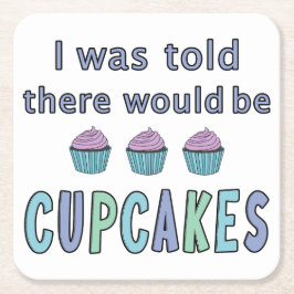 Cupcakes Rechteckiger Pappuntersetzer