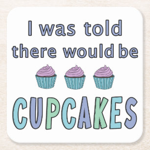 Cupcakes Rechteckiger Pappuntersetzer