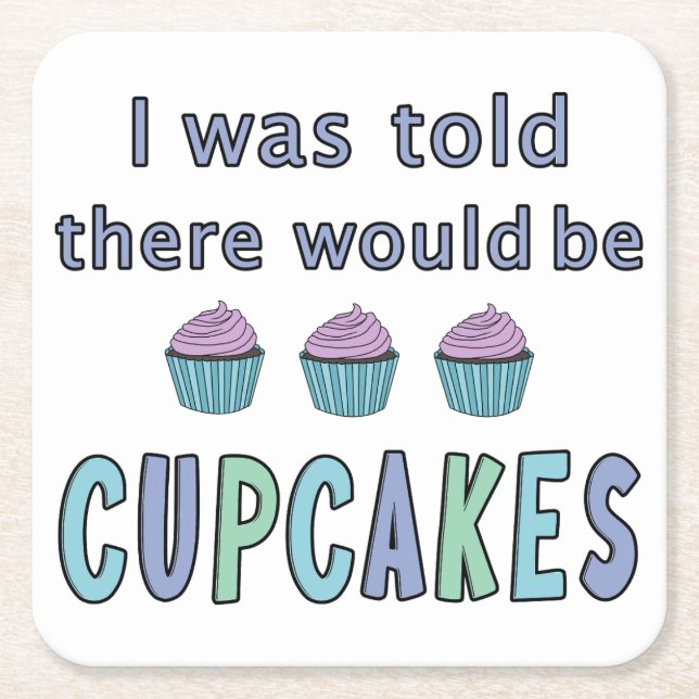 Cupcakes Rechteckiger Pappuntersetzer (Vorderseite)