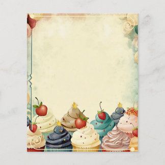 Cupcakes Scrapbook Paper