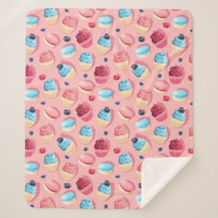 Cupcakes Sherpa Blanket Sherpadecke