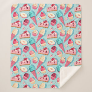 Cupcakes Sherpa Blanket Sherpadecke