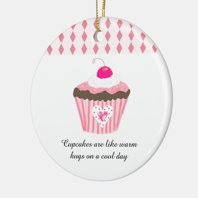 Cupcakes sind wie warme Hugs Keramik Ornament (Links)