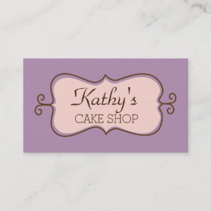 Cupcakes, Torten, Essen, Catering, Bäckereigeschäf Visitenkarte