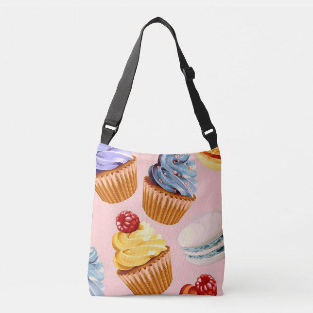 Cupcakes Tragetaschen Mit Langen Trägern (Vorderseite)
