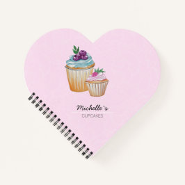 CupCakes und Obst Wasserfarbe Notizbuch