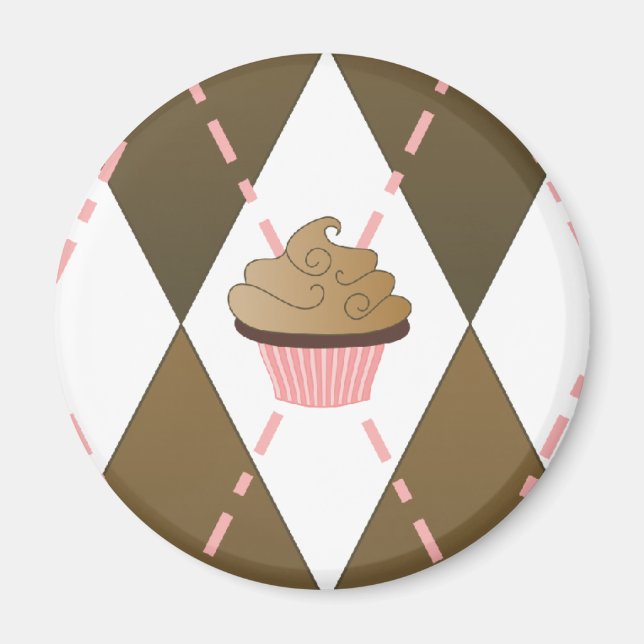 Cupcakes und Raute Magnet (Vorne)