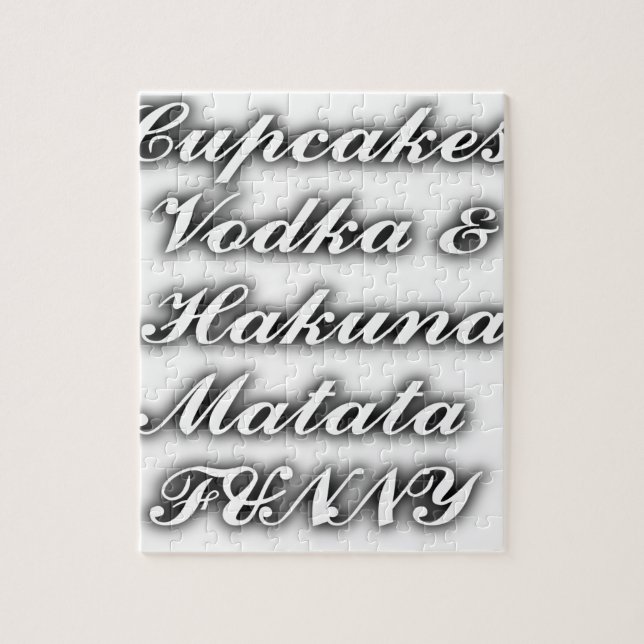 Cupcakes Vodka Hakuna Matata FUNNY (Vertikal)