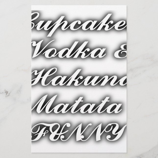 Cupcakes Vodka Hakuna Matata FUNNY (Vorderseite)